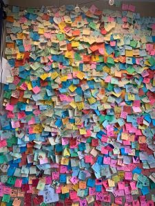 This is another wall where participants can write messages to their loved one. It’s for any participant but especially for those who don’t like to express their feelings verbally. 