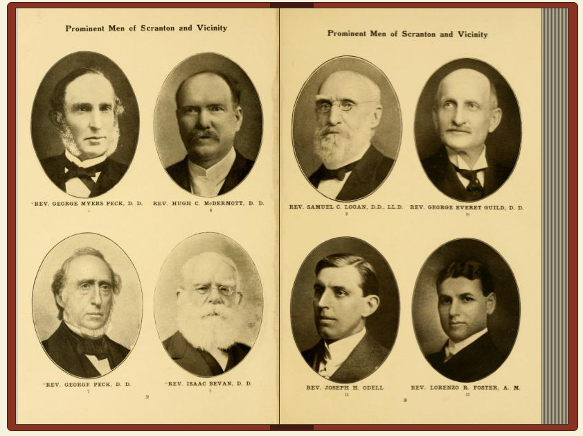 A page from "Prominent Men of Scranton and Vicinity," one of WML's newly digitized books