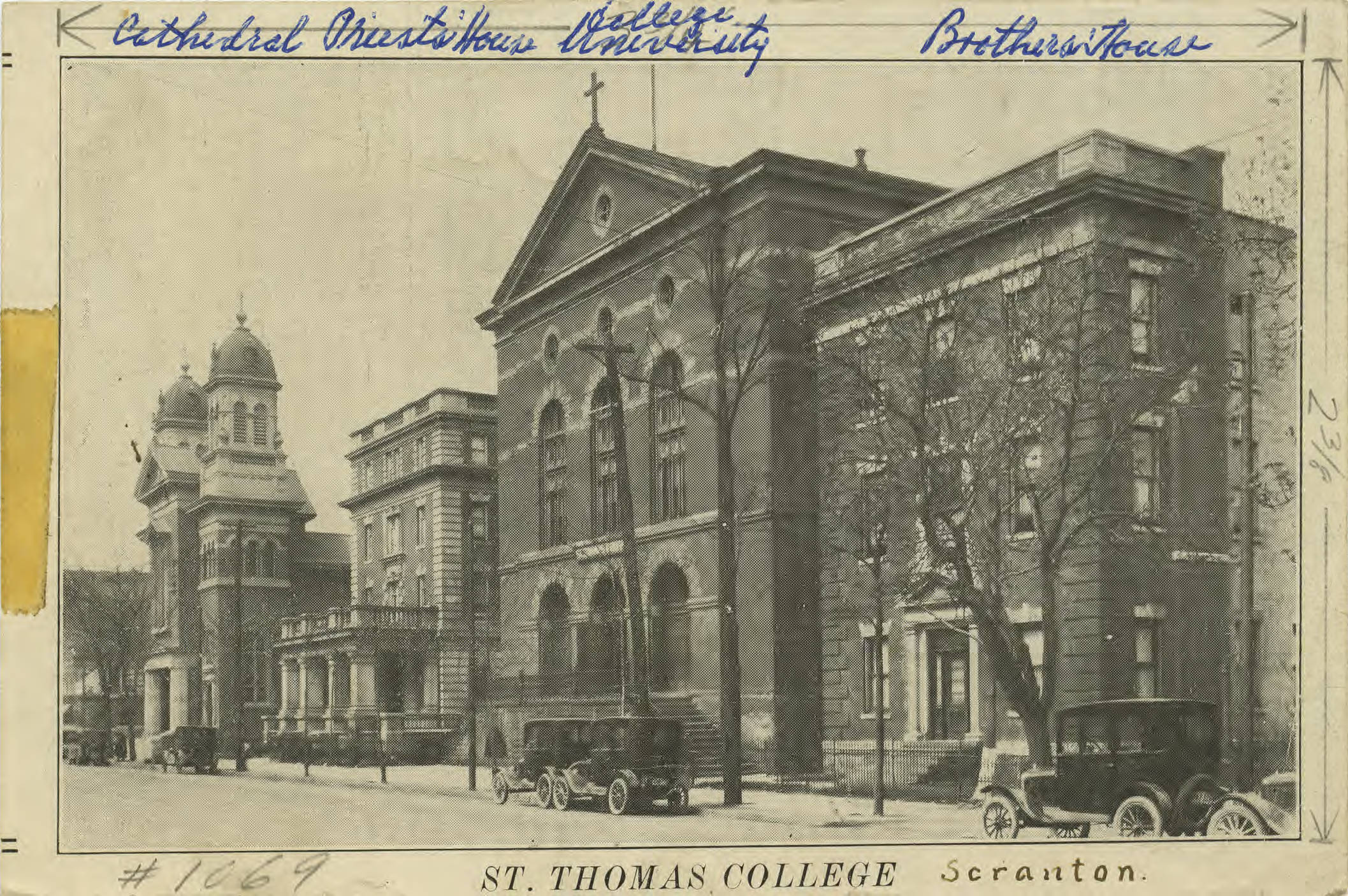 St. Thomas College campus, ca. 1920s