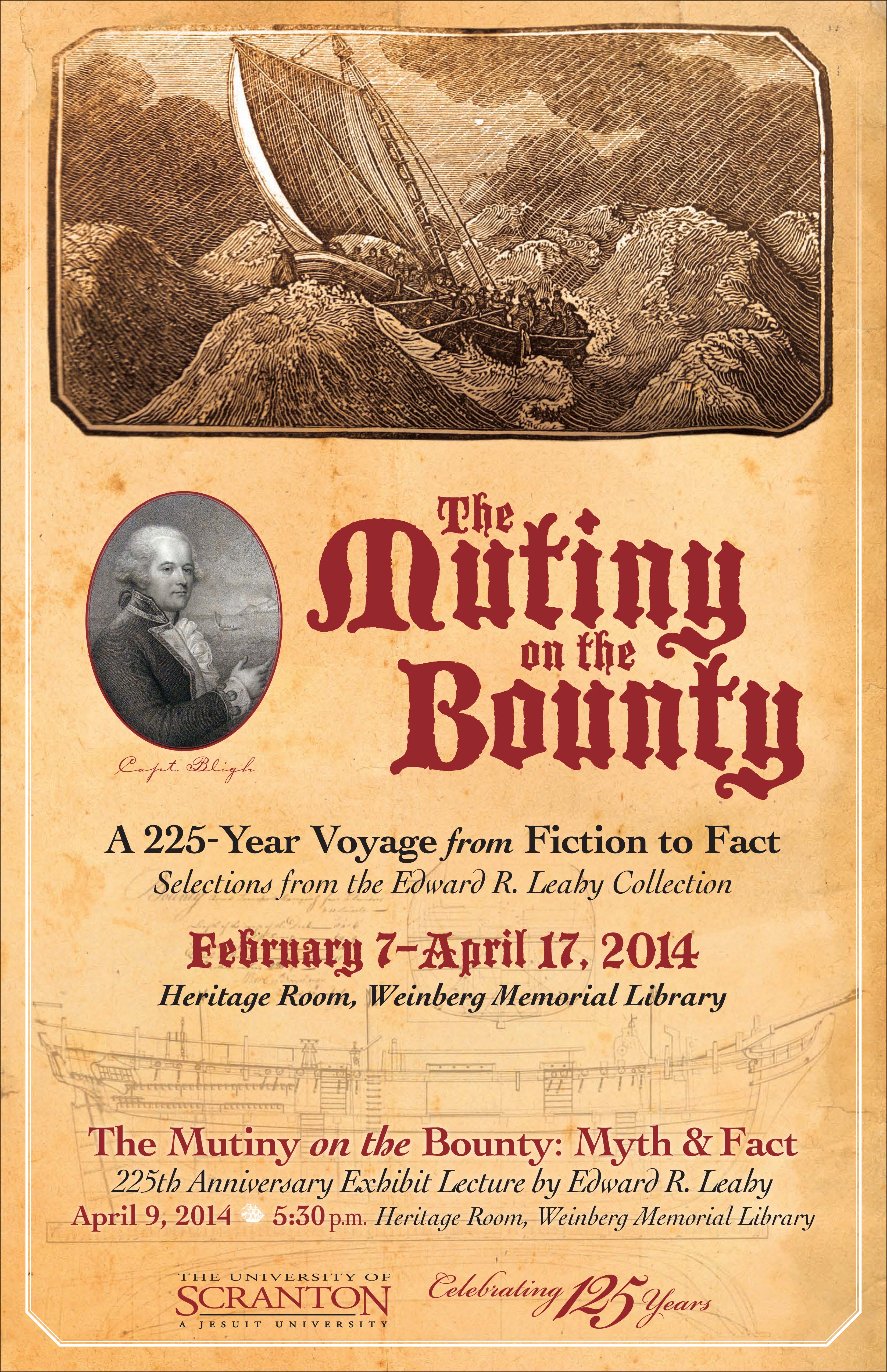 Mutiny on the Bounty Exhibit Flyer