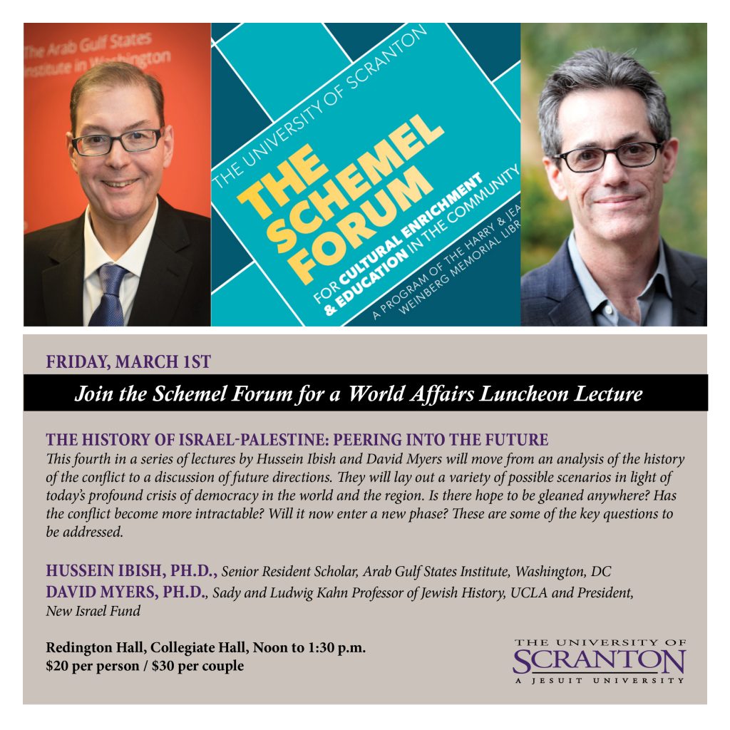 Schemel Forum World Affairs Luncheon Seminar- Dr. Hussein Ibish and Dr ...