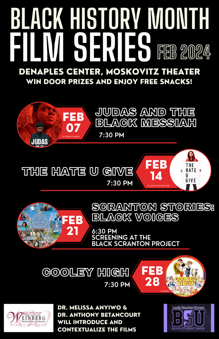 Black history month film series uofslibrary news